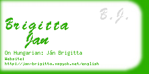 brigitta jan business card